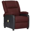 vidaXL Fauteuil de massage Violet Similicuir et tissu