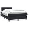 vidaXL Sommier &agrave; lattes de lit avec matelas noir 120x220 cm velours
