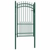 vidaXL Portail de cl&ocirc;ture avec pointes Acier 100x175 cm Vert