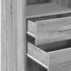 vidaXL Buffet haut sonoma gris 45x42,5x124 cm bois d'ing&eacute;nierie