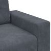 vidaXL Ensemble de Canap&eacute;s 3 pcs Gris fonc&eacute; 221 x 80 x 80 cm Velours