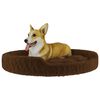 vidaXL Lit pour chien Marron 70x55x23 cm Peluche