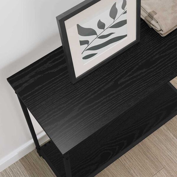 vidaXL Table console Ch&ecirc;ne noir 75 x 30.5 x 75 cm Bois d'ing&eacute;nierie