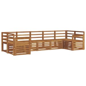 vidaXL Ensemble de canap&eacute; d'angle 7 pcs Naturel