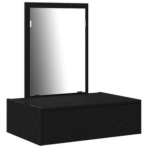 vidaXL Table de Toilette Noir 60 x 40 x 70 cm Bois d'ing&eacute;nierie