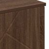 vidaXL Cabinet de salle de bain avec porte Ch&ecirc;ne brun 60 x 35 x 80 cm