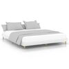 vidaXL Cadre de lit sans matelas blanc 120x200 cm bois ing&eacute;nierie