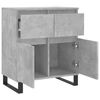 vidaXL Buffet Gris b&eacute;ton 60x35x70 cm Bois d'ing&eacute;nierie