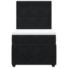 vidaXL Sommier &agrave; lattes de lit avec matelas Noir 90x200 cm Velours
