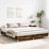 vidaXL Cadre de lit sans matelas ch&ecirc;ne fum&eacute; 180x200 cm