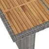 vidaXL Salon de jardin 7 pcs avec coussins R&eacute;sine tress&eacute;e Gris