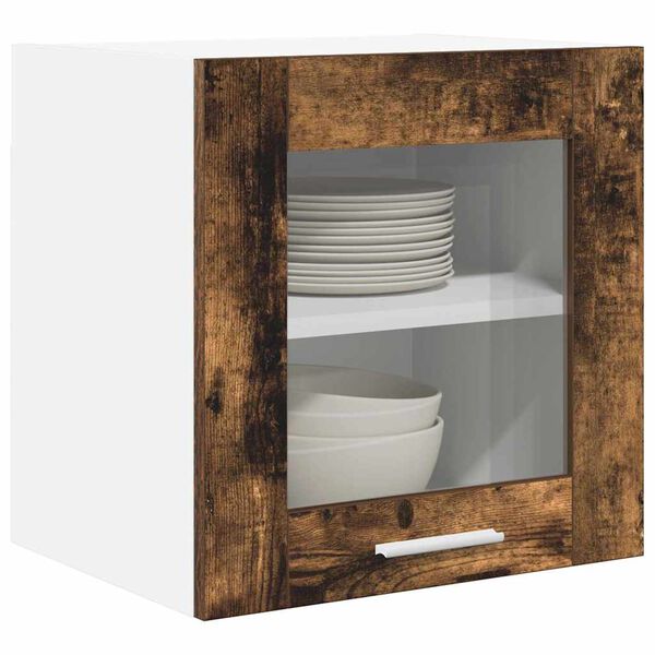 vidaXL Armoire suspendue Ch&ecirc;ne fum&eacute; 40 x 31 x 40 cm Bois d'ing&eacute;nierie