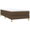 vidaXL Cadre de lit marron fonc&eacute; 90x190 cm tissu