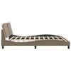 vidaXL Cadre de lit sans matelas Zadar cappuccino 200x200 cm similicuir