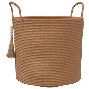 vidaXL Panier de rangement marron &Oslash;40x35 cm coton