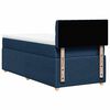 vidaXL Sommier &agrave; lattes de lit avec matelas Bleu 100x200 cm Tissu
