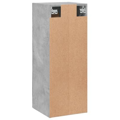 vidaXL Armoire murale gris béton 34,5x34x90 cm bois d'ingénierie