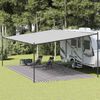 vidaXL Tapis de tente anthracite et blanc 400x700 cm PEHD