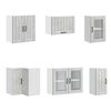 vidaXL Ensemble d'armoires de cuisine 11 pcs Lucca bois d'ing&eacute;nierie