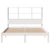 vidaXL Lit biblioth&egrave;que sans matelas blanc 160x200 cm bois pin massif