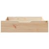 vidaXL Tiroirs sous le lit avec roulettes 2 pcs 75x55x17 cm pin massif