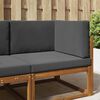 vidaXL Coussin de canap&eacute; d'ext&eacute;rieur 3 pcs Anthracite Polyester