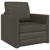 vidaXL Canap&eacute;-Lit 60cm Gris Simili cuir