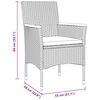 vidaXL Ensemble de salle &agrave; manger pour jardin 5 pcs Gris polyrotin