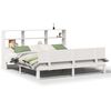 vidaXL Lit biblioth&egrave;que sans matelas blanc 180x200 cm bois pin massif