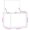 vidaXL Bo&icirc;te de rangement blanc 60x42x46 cm bois d'ing&eacute;nierie