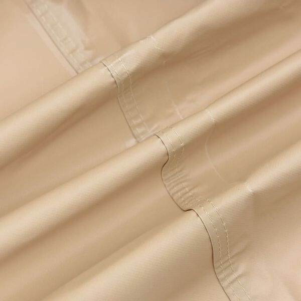 vidaXL Housse de salon de jardin rond beige &Oslash; 183x71 cm oxford 600D