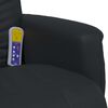 vidaXL Fauteuil inclinable de massage repose-pieds noir similicuir