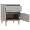 vidaXL Tables de chevet 2 pcs Sonoma gris 40x35x50 cm