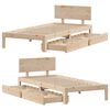 vidaXL Cadre de lit avec tiroirs sans matelas 75x190 cm