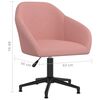 vidaXL Chaises pivotantes &agrave; manger lot de 4 rose velours