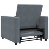 vidaXL Canap&eacute;-lit escamotable simple Gris fonc&eacute; 90 x 165 x 87 cm