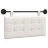 vidaXL T&ecirc;te de lit suspendue Blanc Simili cuir