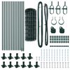 vidaXL Cl&ocirc;ture avec poteau Vert 0,6 x 25 m Acier et PVC