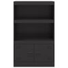 vidaXL Buffet noir 67x39x107 cm acier