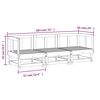 vidaXL Salon de jardin 3 pcs bois de pin impr&eacute;gn&eacute;