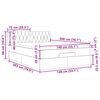 VidaXL Cadre de lit ottoman avec matelas rose 140x200 cm velours