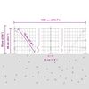 vidaXL Cl&ocirc;ture avec poteau Gris 0,6 x 10 m Acier et PVC