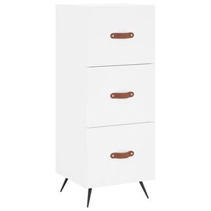 vidaXL Buffet blanc 34,5x34x90 cm bois d'ing&eacute;nierie