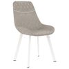 vidaXL Chaises &agrave; manger lot de 2 gris clair similicuir