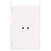 vidaXL Portes de cuisine d'ext&eacute;rieur 2 pcs blanc bois de pin massif