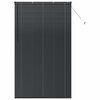 vidaXL Store de Fen&ecirc;tre avec des rideaux Noir Aluminium