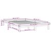 vidaXL Cadre de lit sans matelas gris bois massif