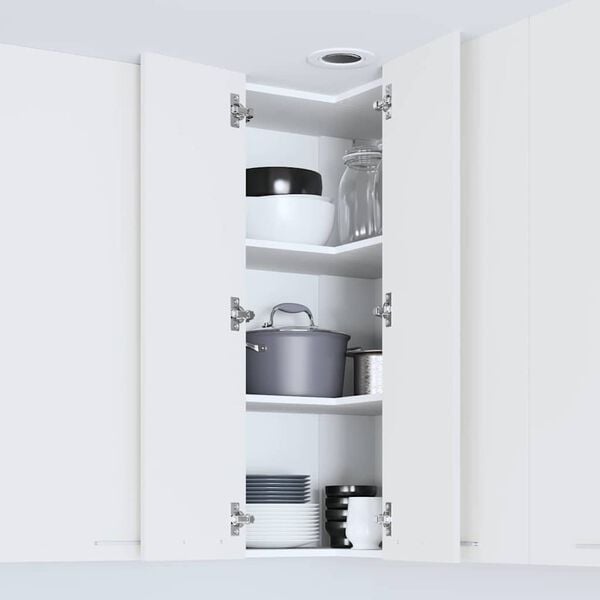 vidaXL Armoire suspendue Blanc 57 x 57 x 100 cm Bois d'ing&eacute;nierie