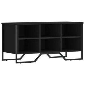 vidaXL Armoire &agrave; chaussures noir 90x38x45,5 cm bois d'ing&eacute;nierie
