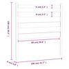 vidaXL T&ecirc;te de lit Marron miel 106x4x100 cm Bois massif de pin
